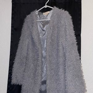 Grey Shaggy Coat